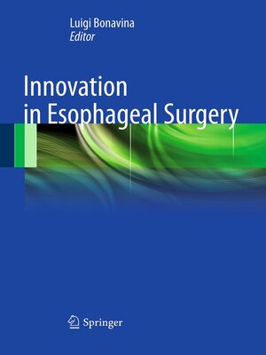 cover image of Innovation in Esophageal Surgery